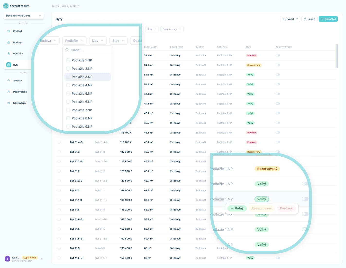 Administračné rozhranie